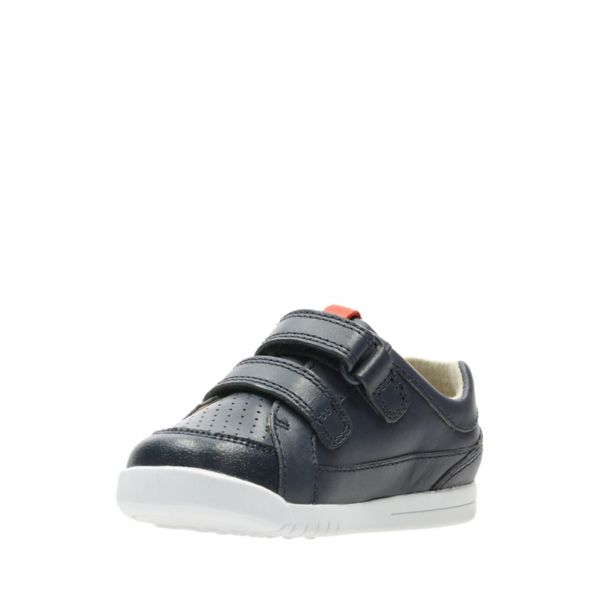 Clarks Boys Emery Walk Toddler Casual Shoes Navy | CA-5801673